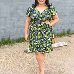 EUC Floral Dress with Collar